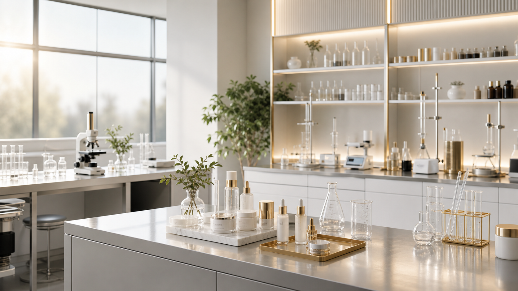 Premium cosmetic laboratory environment